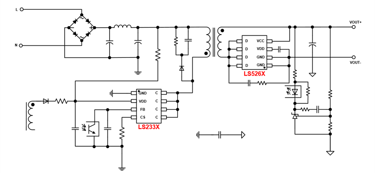 LS233X：極致性?xún)r(jià)比，12~24W 內(nèi)置DLT方案