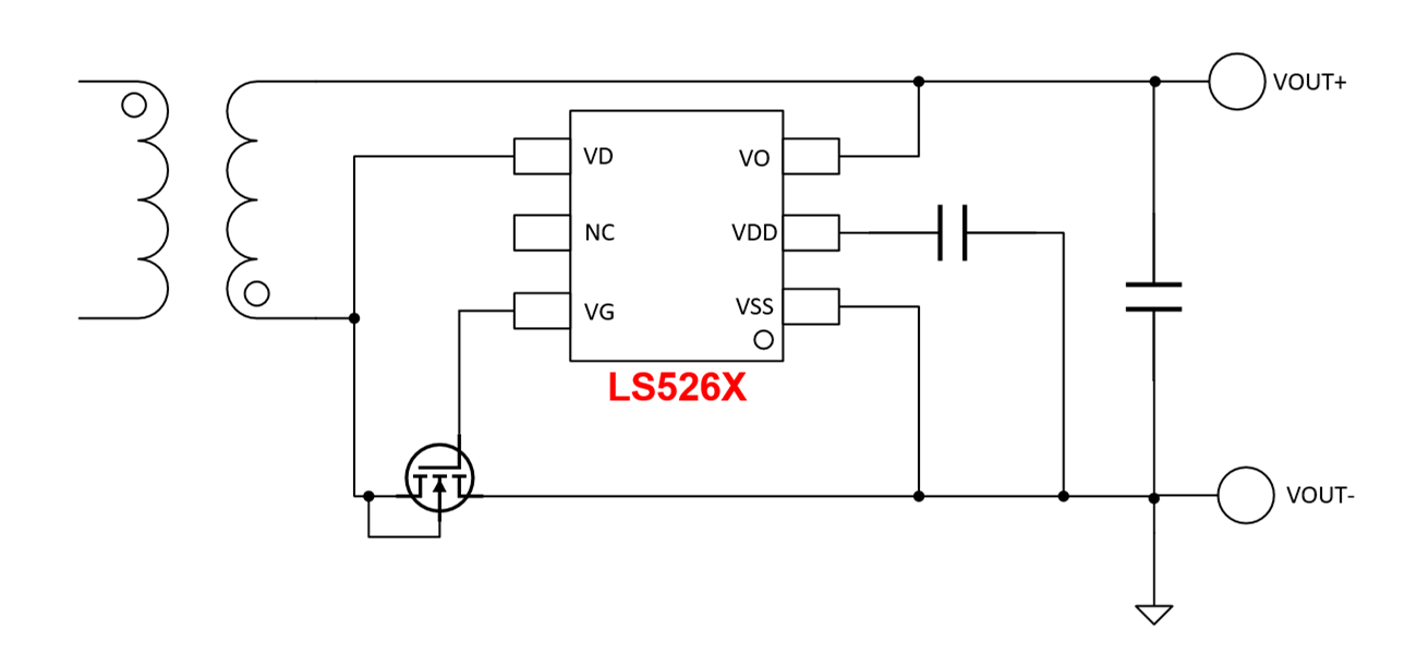 LS526X：外圍簡(jiǎn)潔，不炸機(jī)，同步整流芯片系列